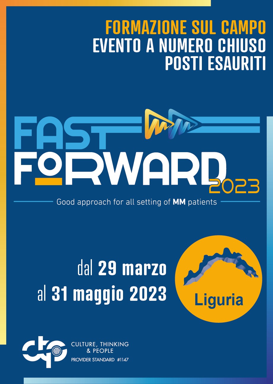 Fast Forward 2023 - Good approach for all setting of MM (Centri Ematologici LIGURIA) - Genova, 29 Marzo 2023